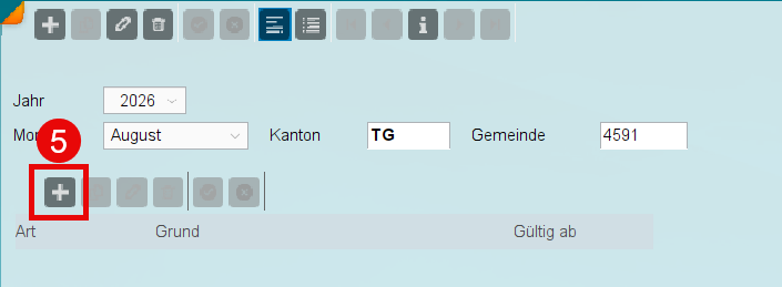 Grund für die Quellensteuermutation erfassen