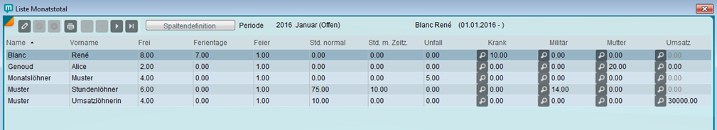 Liste Monatstotal in miruSocial