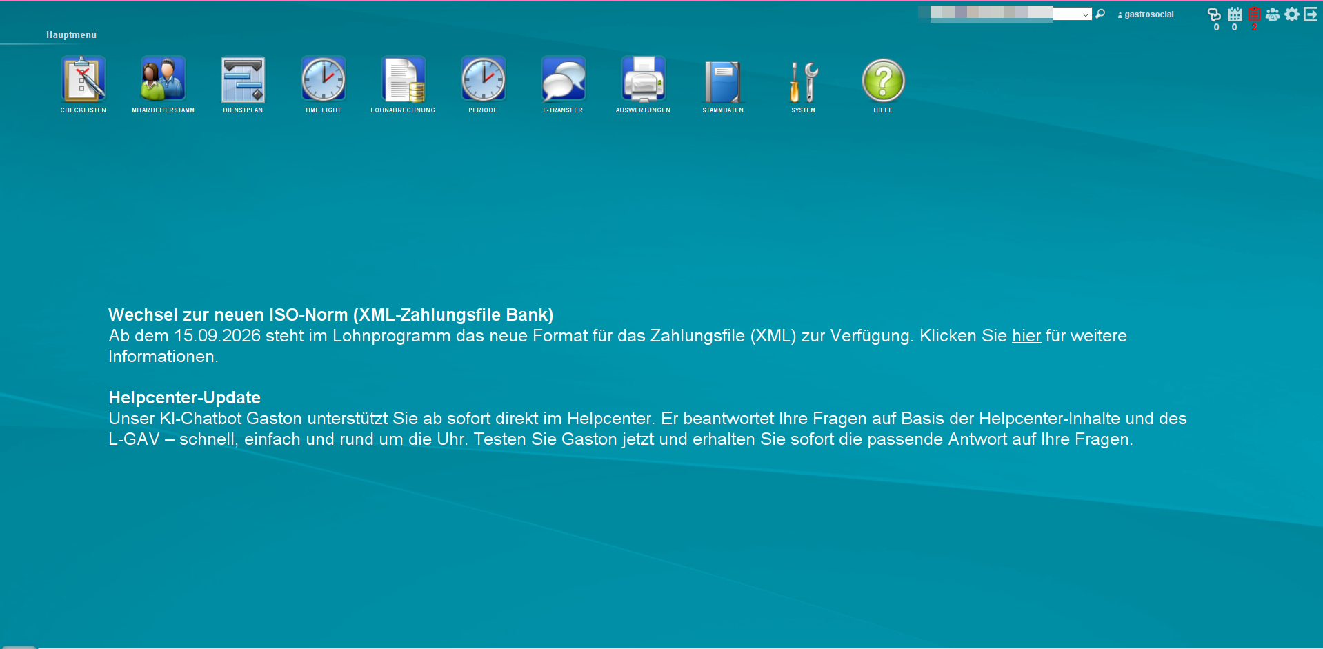 Startseite von miruSocial mit dem Bereich Checklisten