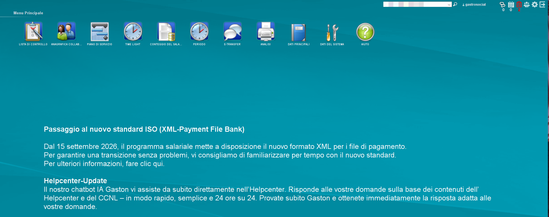 Pagina iniziale di miruSocial con la sezione Checklist